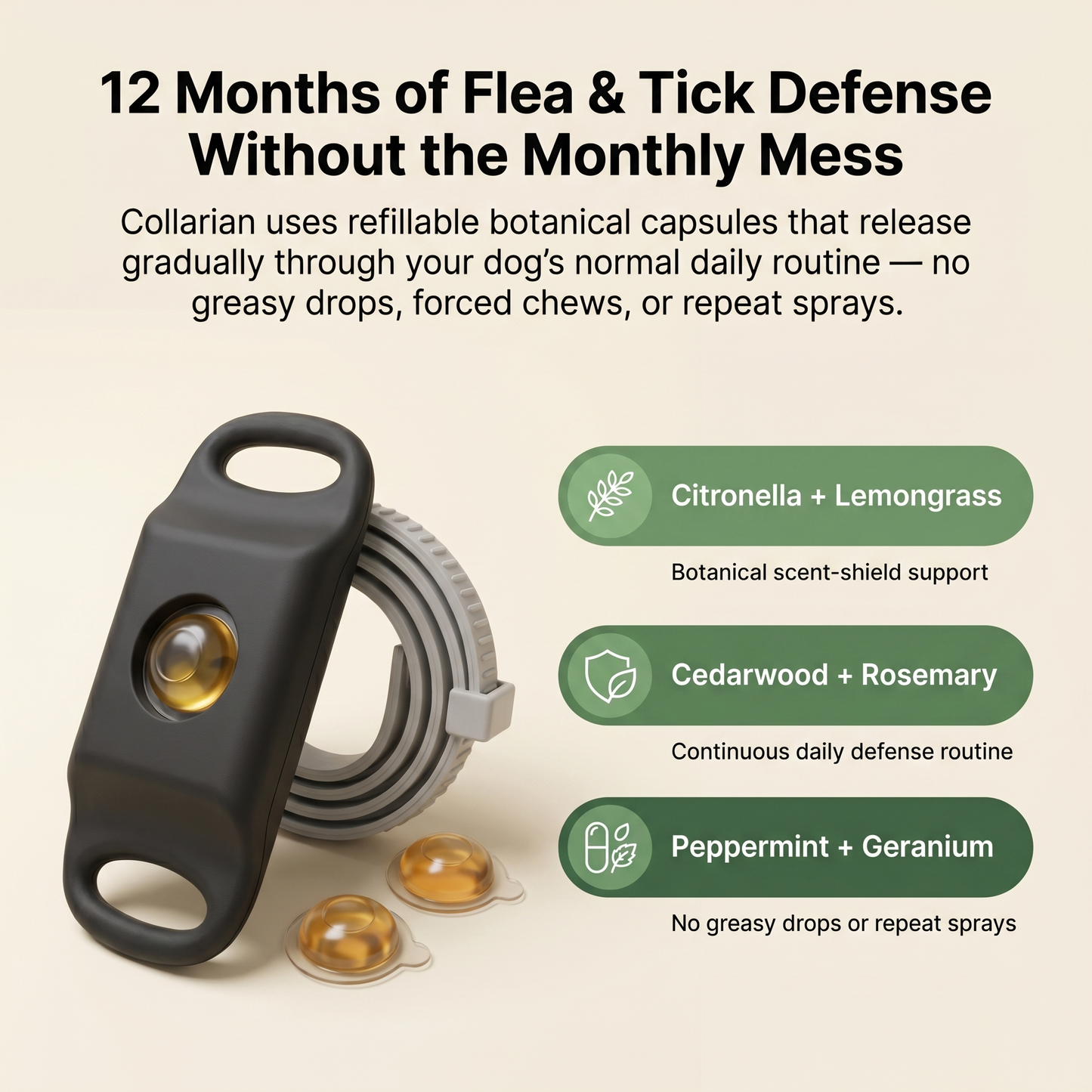 Collarian Botanical Flea & Tick Defense Collar